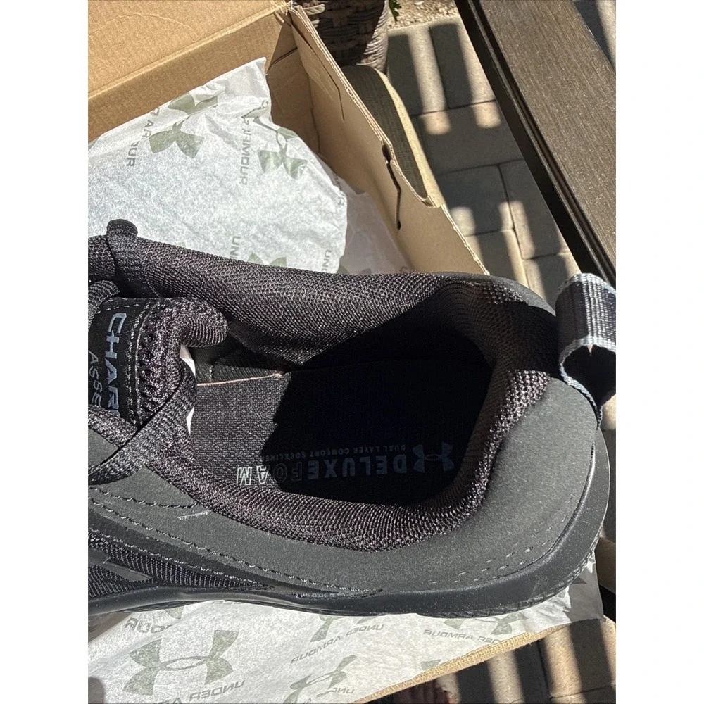 Size 15 - Under Armour Charged Assert 9 4E Wide Triple Black